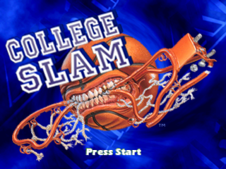 College Slam title screen for Playstation